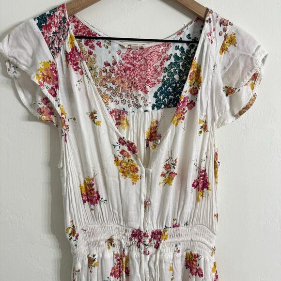 Lucky Brand Felice Floral Print High-Low Midi Dress High Low Size XS - Picture 5 of 10